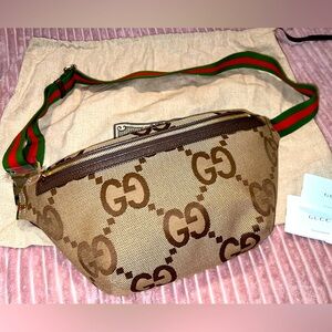 NWT Gucci Jumbo GG Belt Bag Size 90